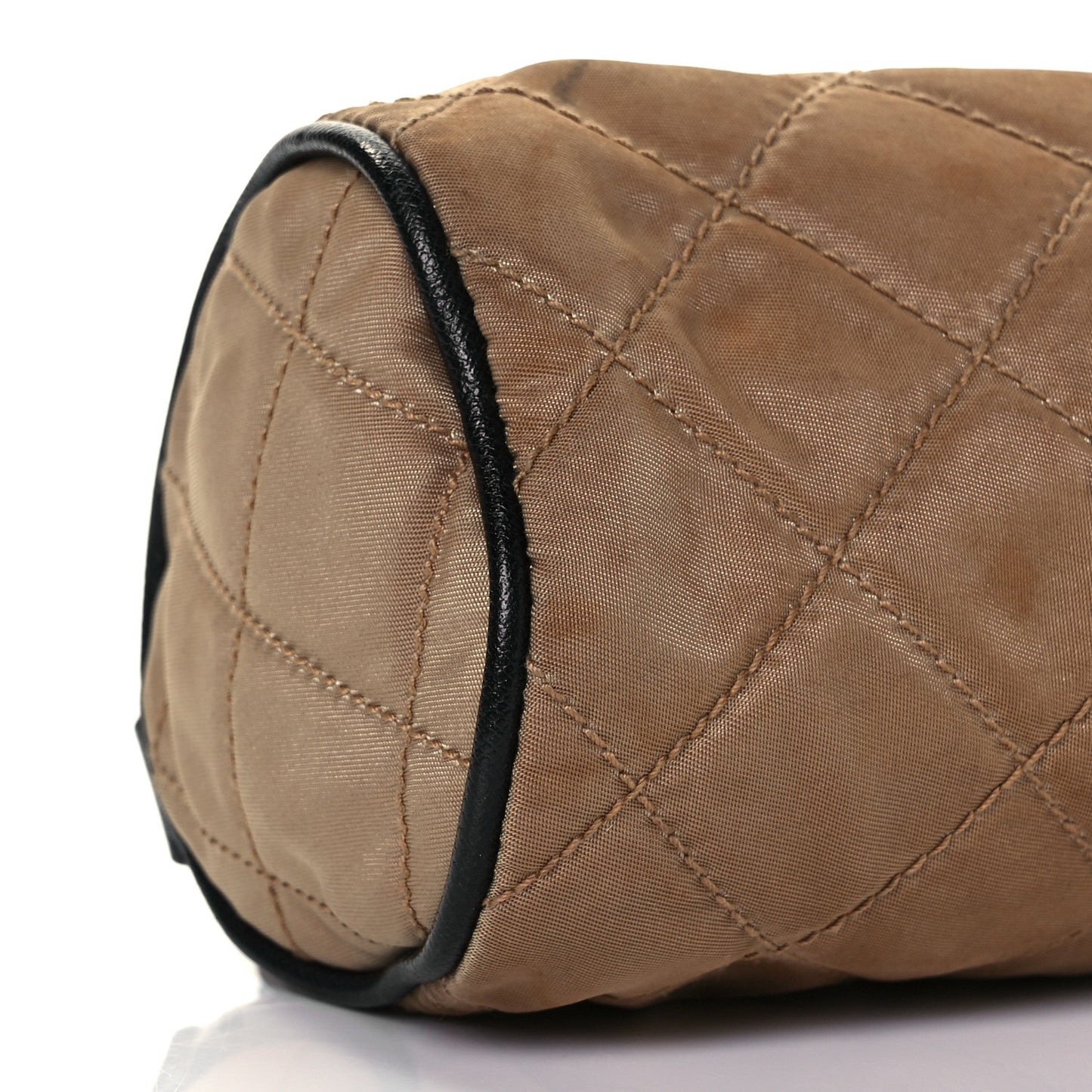 Impunturato Quilted Pochette Cammello