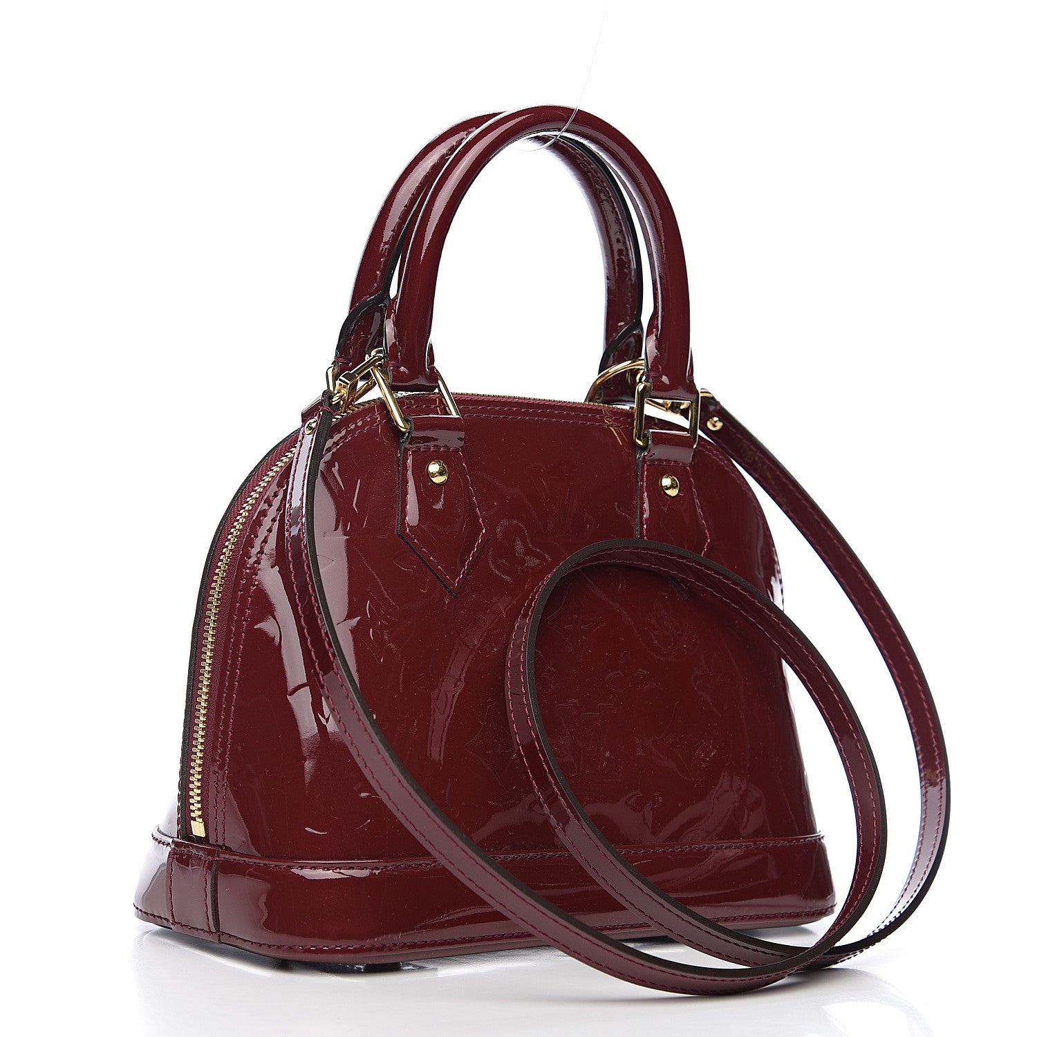 Louis Vuitton Vernis Alma BB Griotte 2 of 8