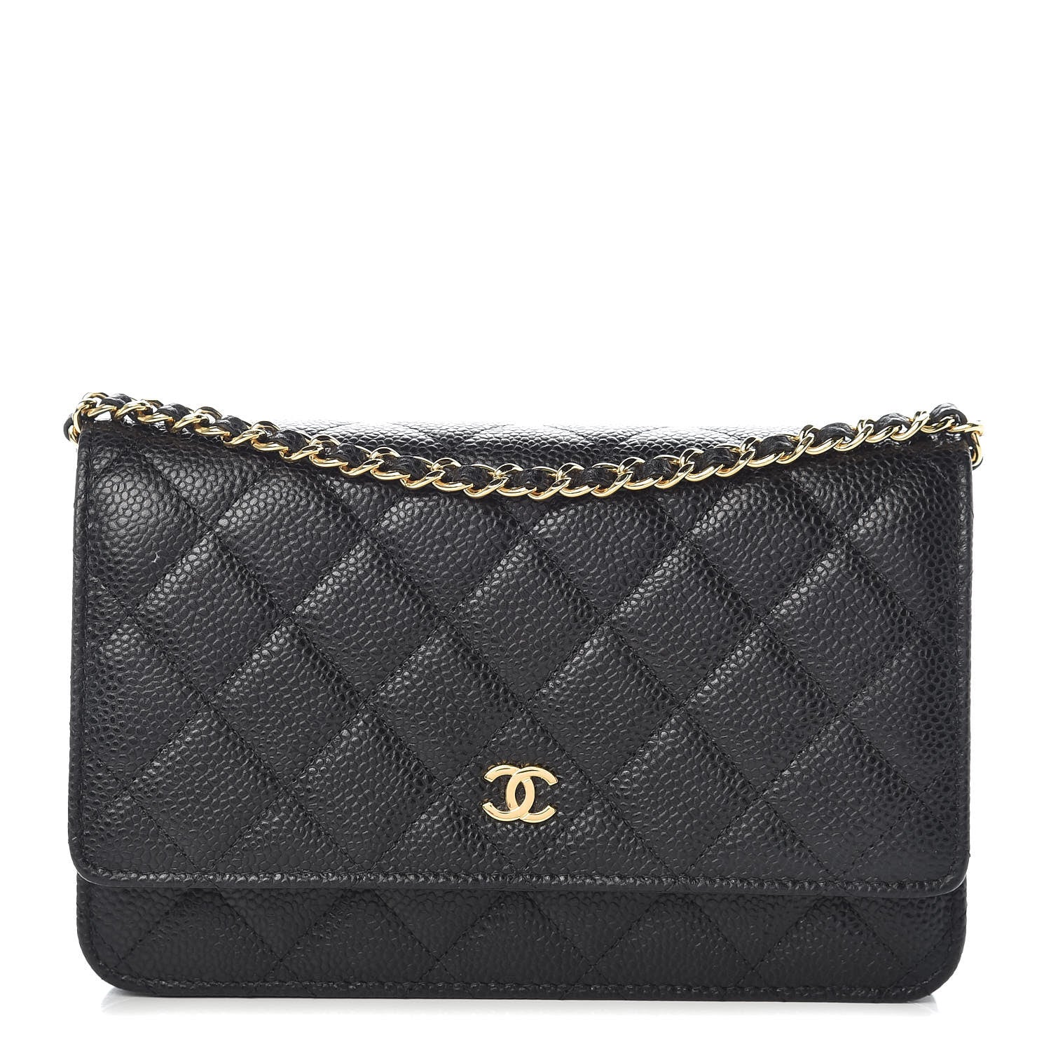 Chanel Caviar Quilted Wallet On Chain WOC Black 1 of 11