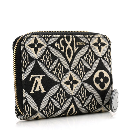 Louis Vuitton Jacquard Since 1854 Zippy Coin Purse Grey 3 of 11