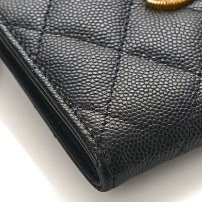 Chanel Caviar Quilted Zipped Key Holder Case Black 8 of 10