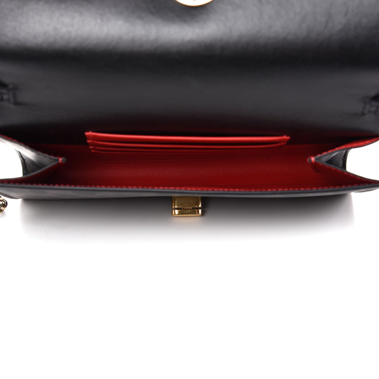 Calfskin Leopard Elisa Belt Bag Black