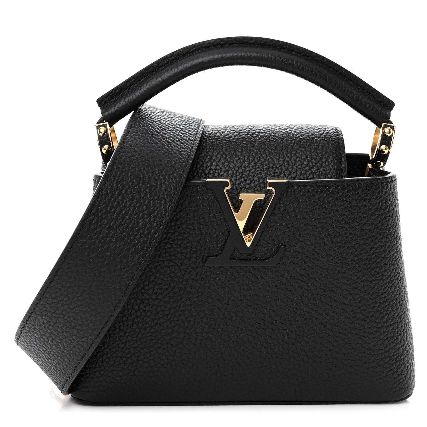 Louis Vuitton Taurillon Mini Capucines Black 1 of 10