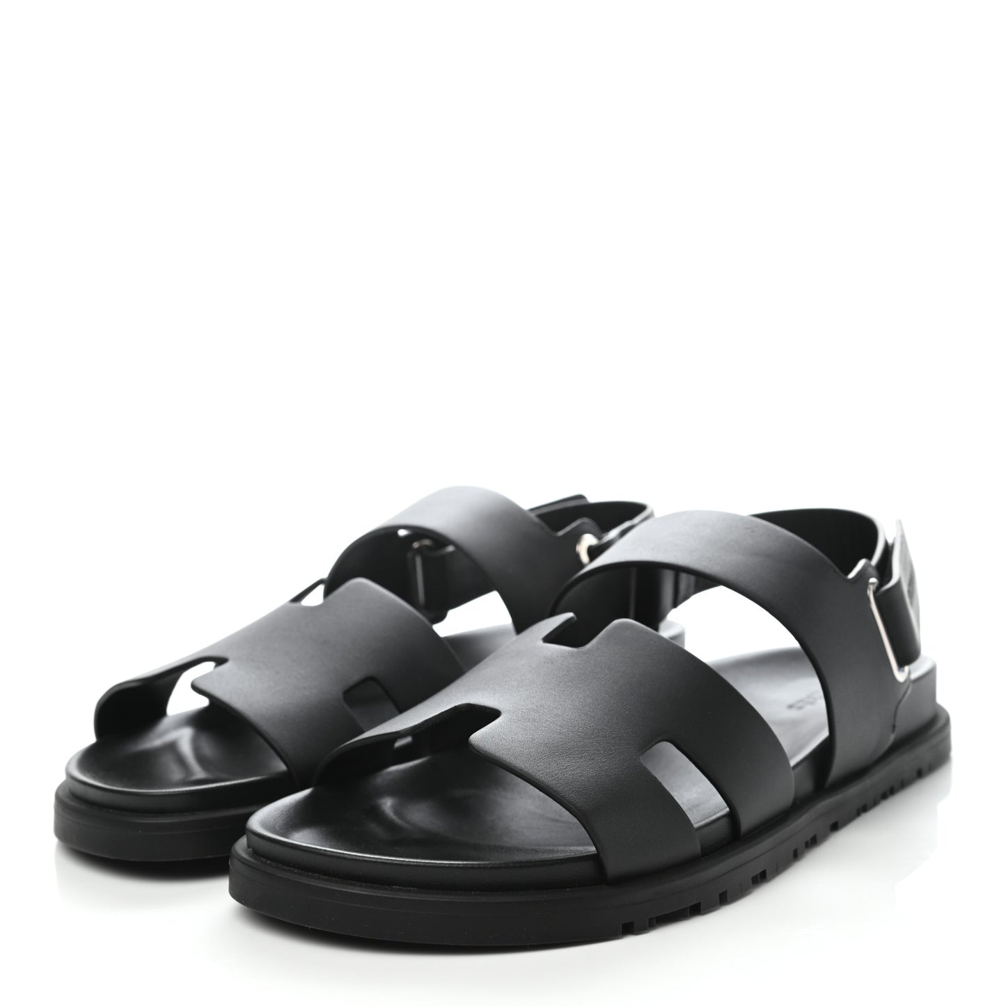 Calfskin Mens Takara Sandals 41 Black