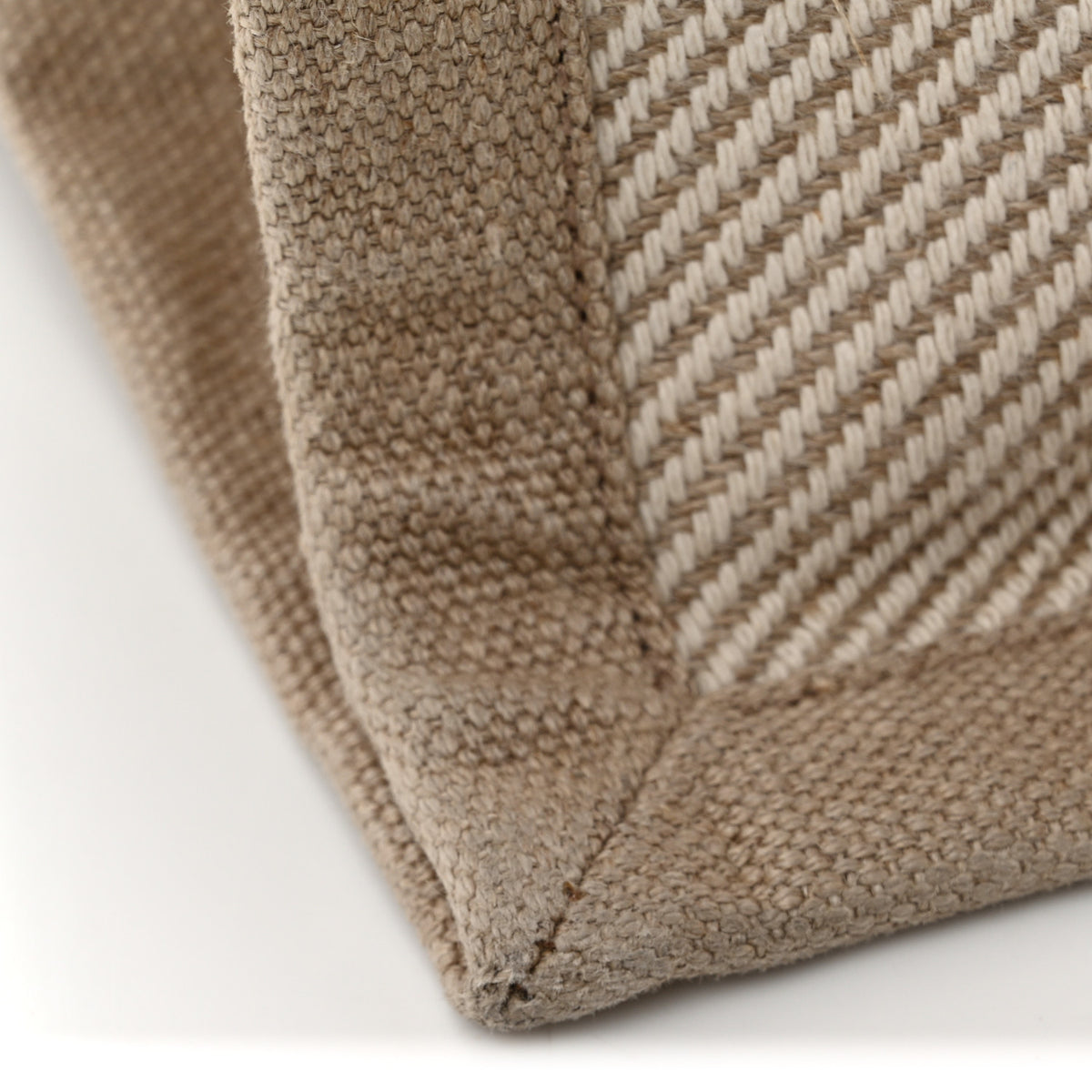 Linen Calfskin Small Rive Gauche Tote Beige Sea Salt