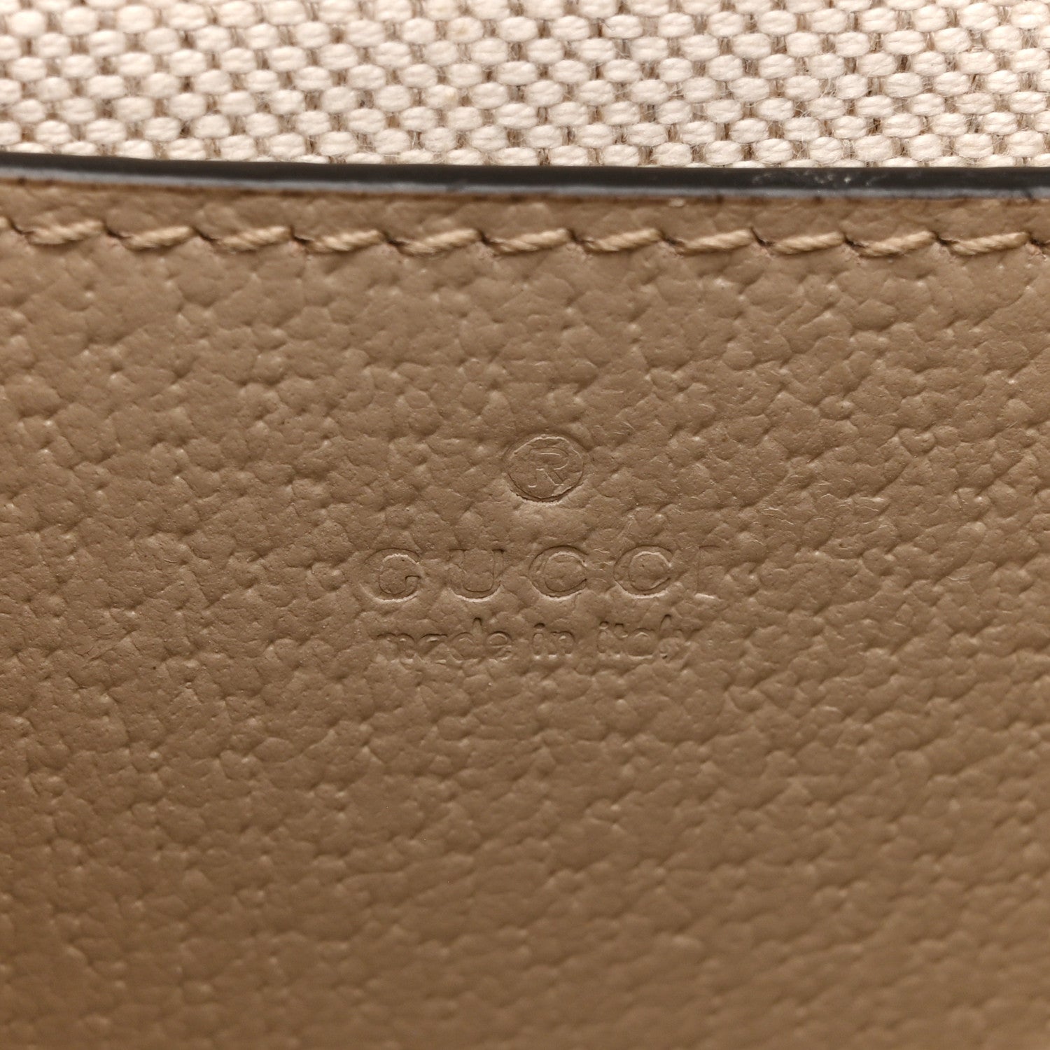 Gucci GG Supreme Monogram Textured Dollar Calfskin Web Mini Ophidia Envelope Shoulder Bag Beige Mystic White Oatmeal 6 of 11