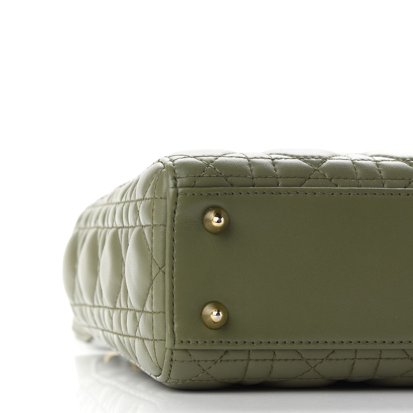 Lambskin Cannage Small My ABCDior Lady Dior Army Green