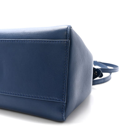 Fendi Nappa Mini Peekaboo Iconic Satchel Dark Blue 10 of 10