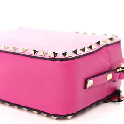 Valentino Garavani Calfskin Rockstud Camera Crossbody Bag Deep Fuxia 10 of 10