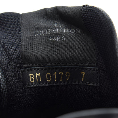 Louis Vuitton Calfskin Damier Graphite Mens Harlem Sneakers 7 Black 8 of 9