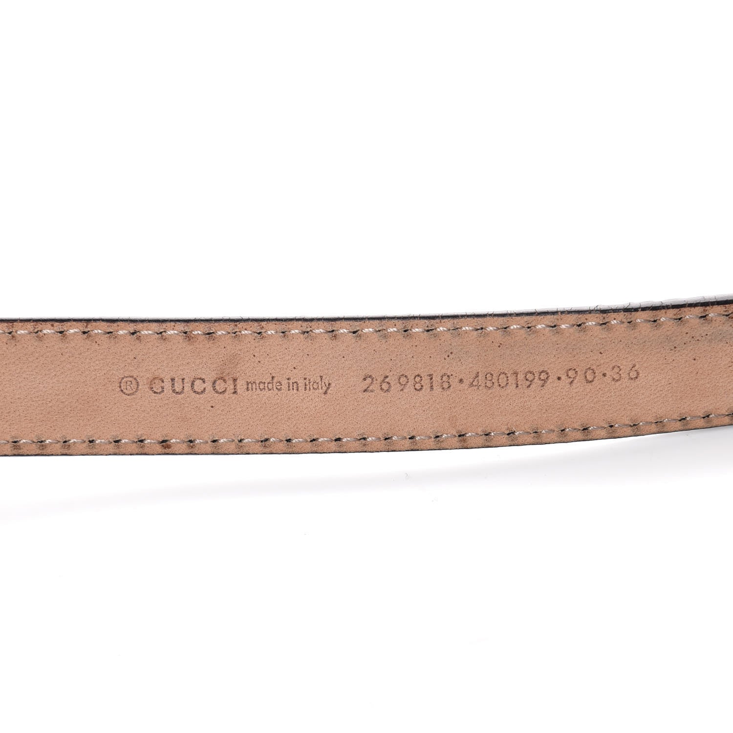 Gucci Calfskin Double G 20mm Belt 90 36 Black 4 of 6