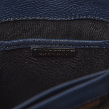 Burberry Derby Calfskin House Check Small Camberley Ink Blue 9 of 10