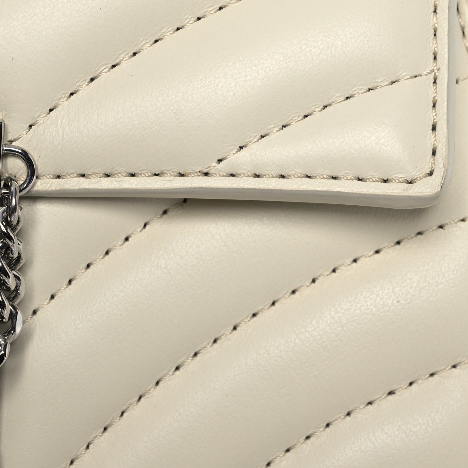 Chloe Calfskin Quilted Mini Drew Bijou Shoulder Bag Natural White 8 of 13