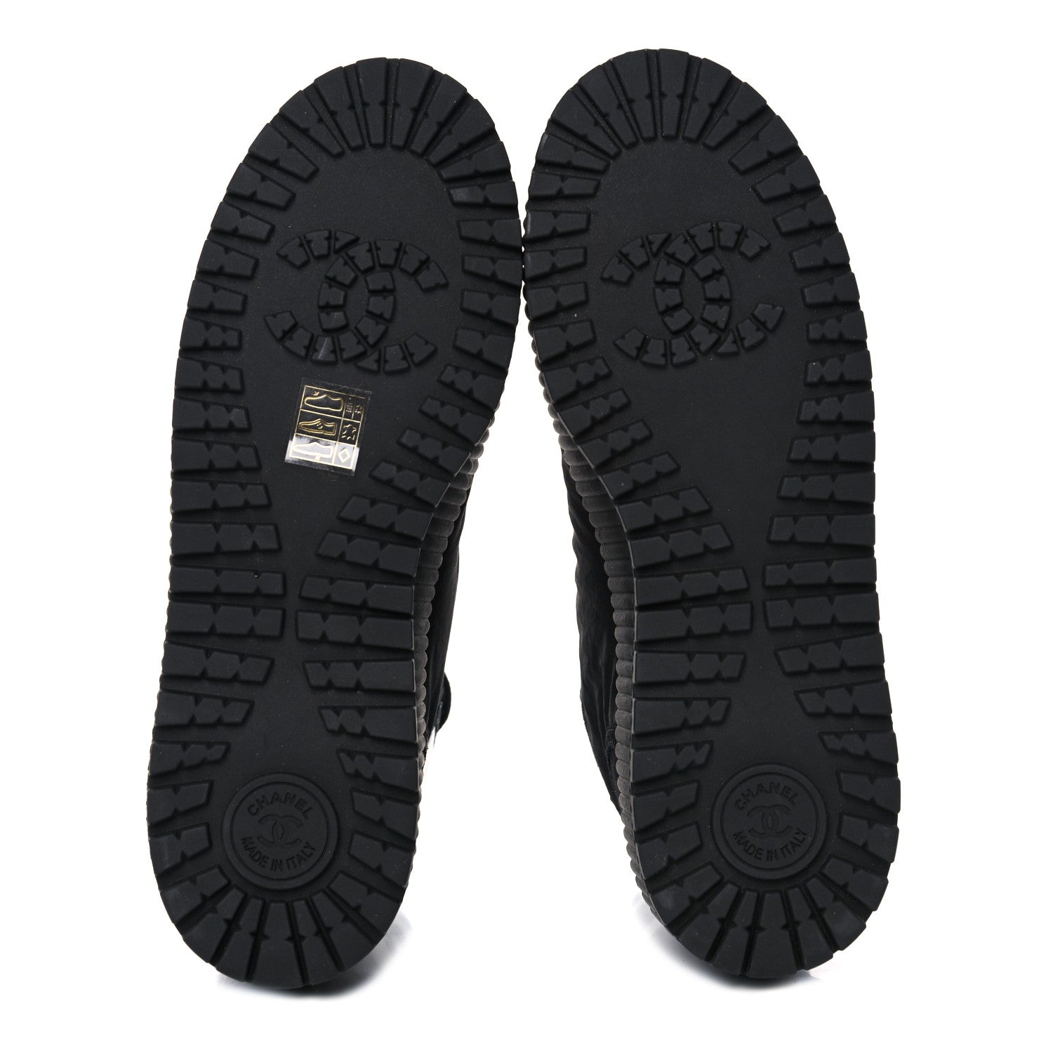 Chanel Fabric Suede Kidskin Grosgrain Lace Up Cap Toe Sneakers 38.5 Black White 6 of 9