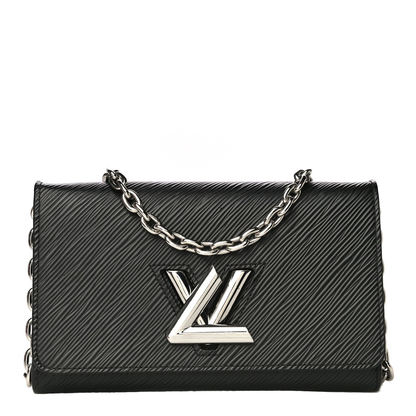 Epi Twist Chain Wallet Black