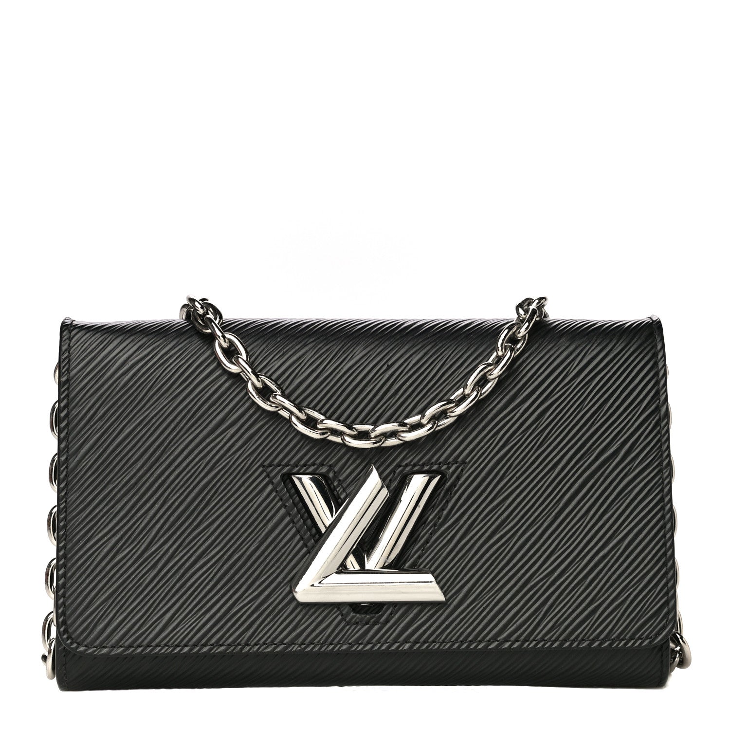 Louis Vuitton Epi Twist Chain Wallet Black 1 of 9
