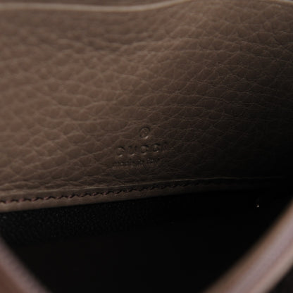 Gucci Pebbled Calfskin Soho Continental Wallet Taupe 7 of 8