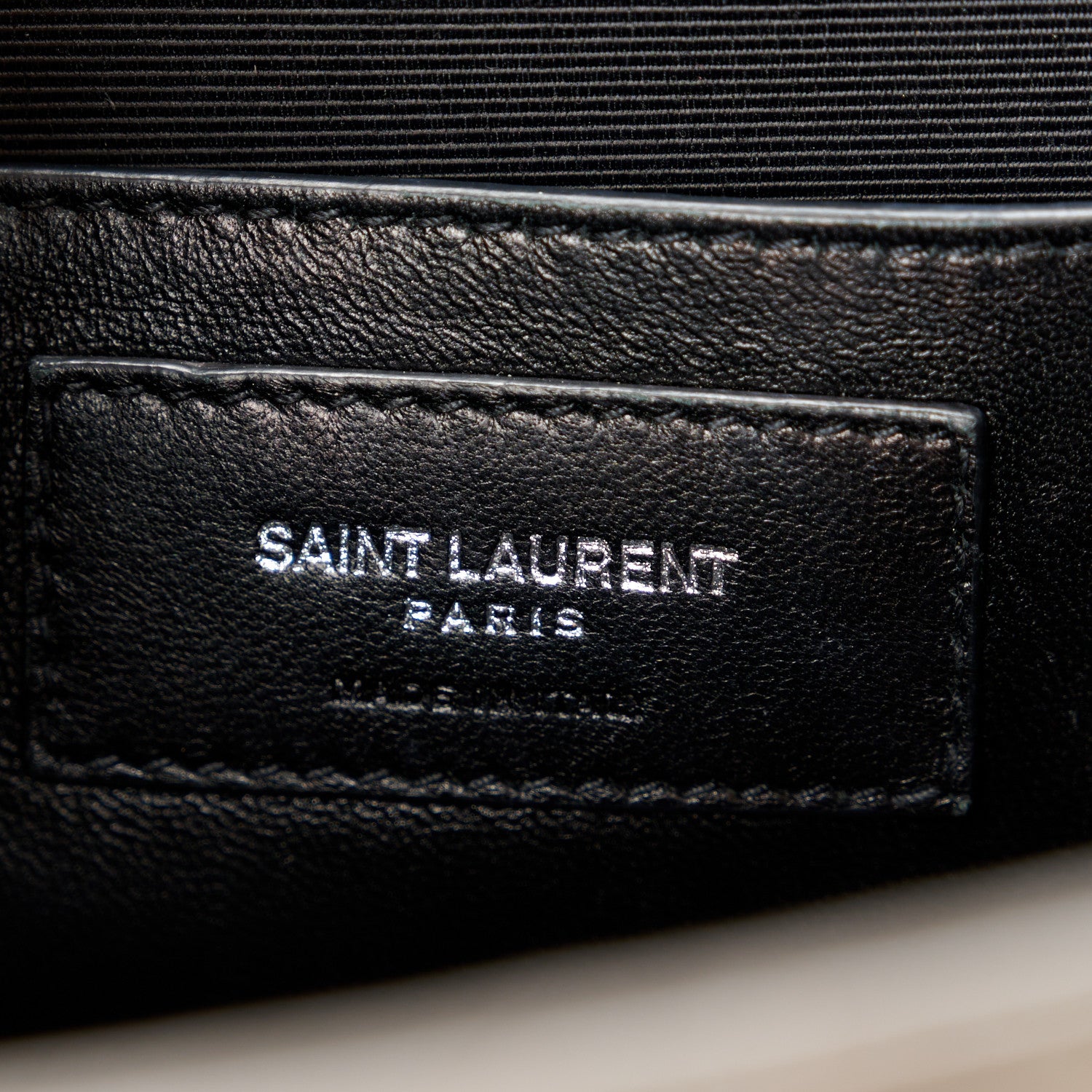 Saint Laurent Grain De Poudre Textured Mixed Matelasse Medium Triquilt Monogram Satchel Earth 7 of 11