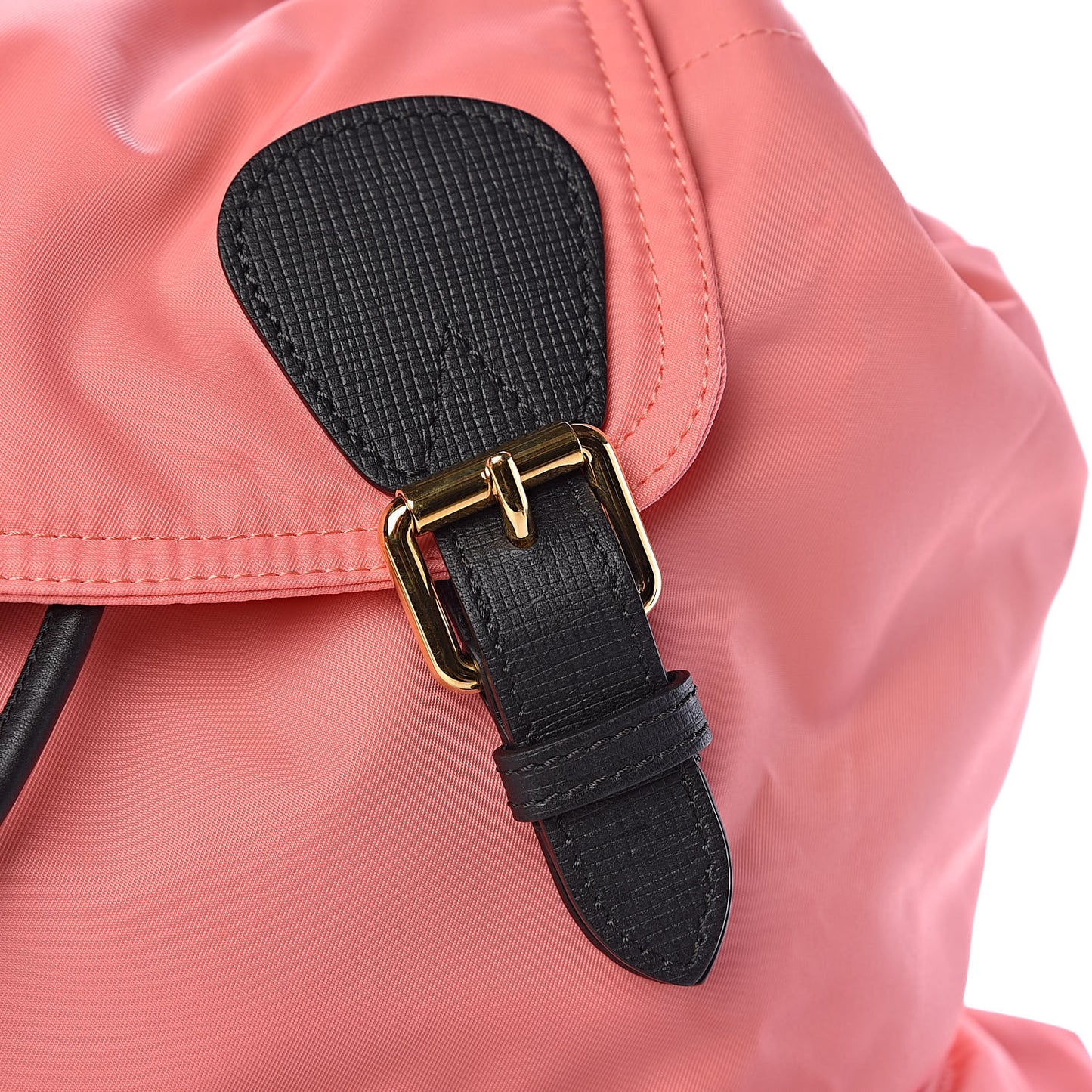Nylon Medium Rucksack Backpack Bright Coral Pink
