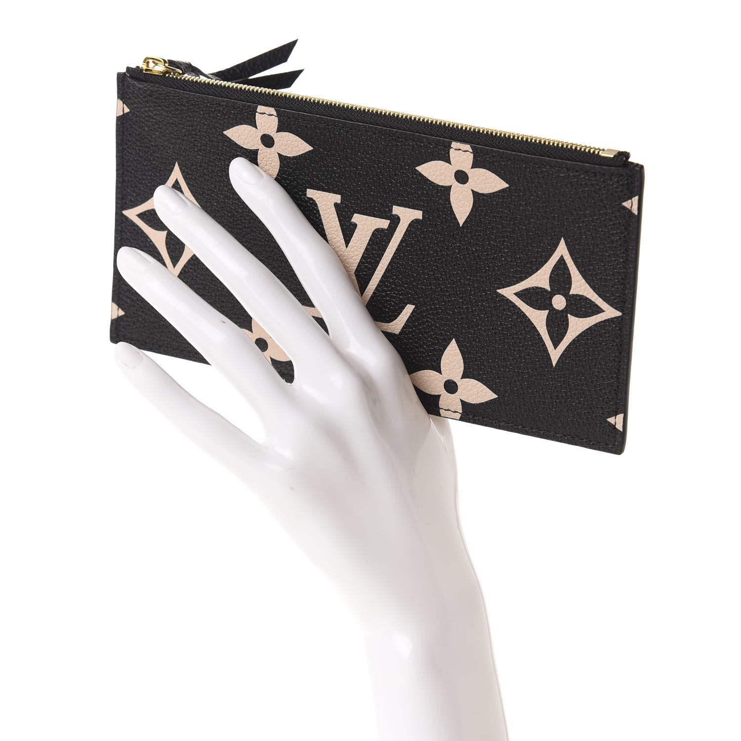 Louis Vuitton Empreinte Monogram Giant Crafty Pochette Felicie Zippered Insert Black 2 of 6