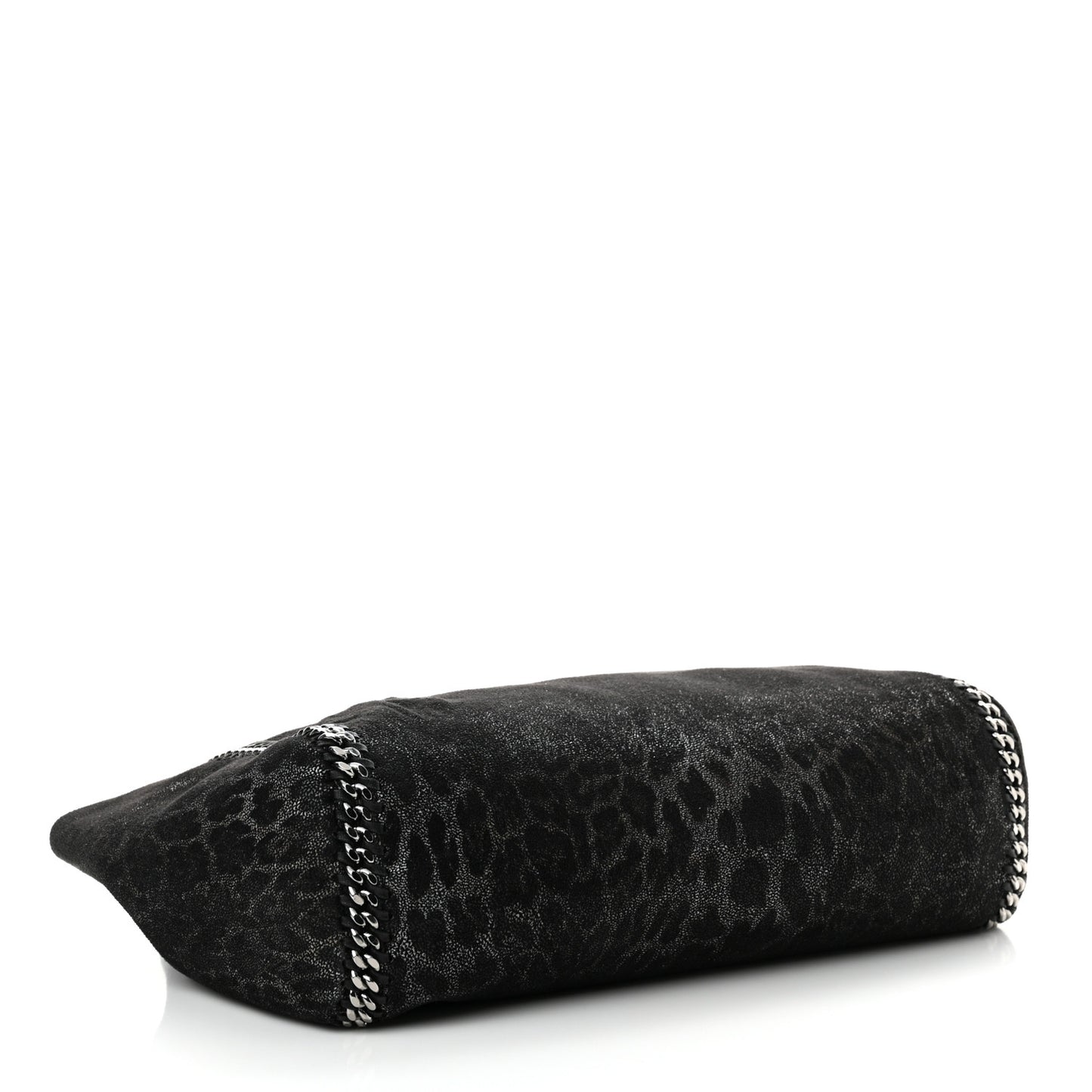 Leopard Shaggy Deer Falabella Reversible Tote Grey