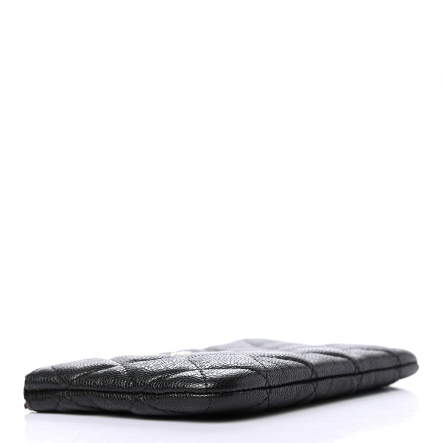 Caviar Quilted Small Cosmetic Case Black