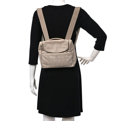 Chanel Nylon Travel Backpack Beige 2 of 14