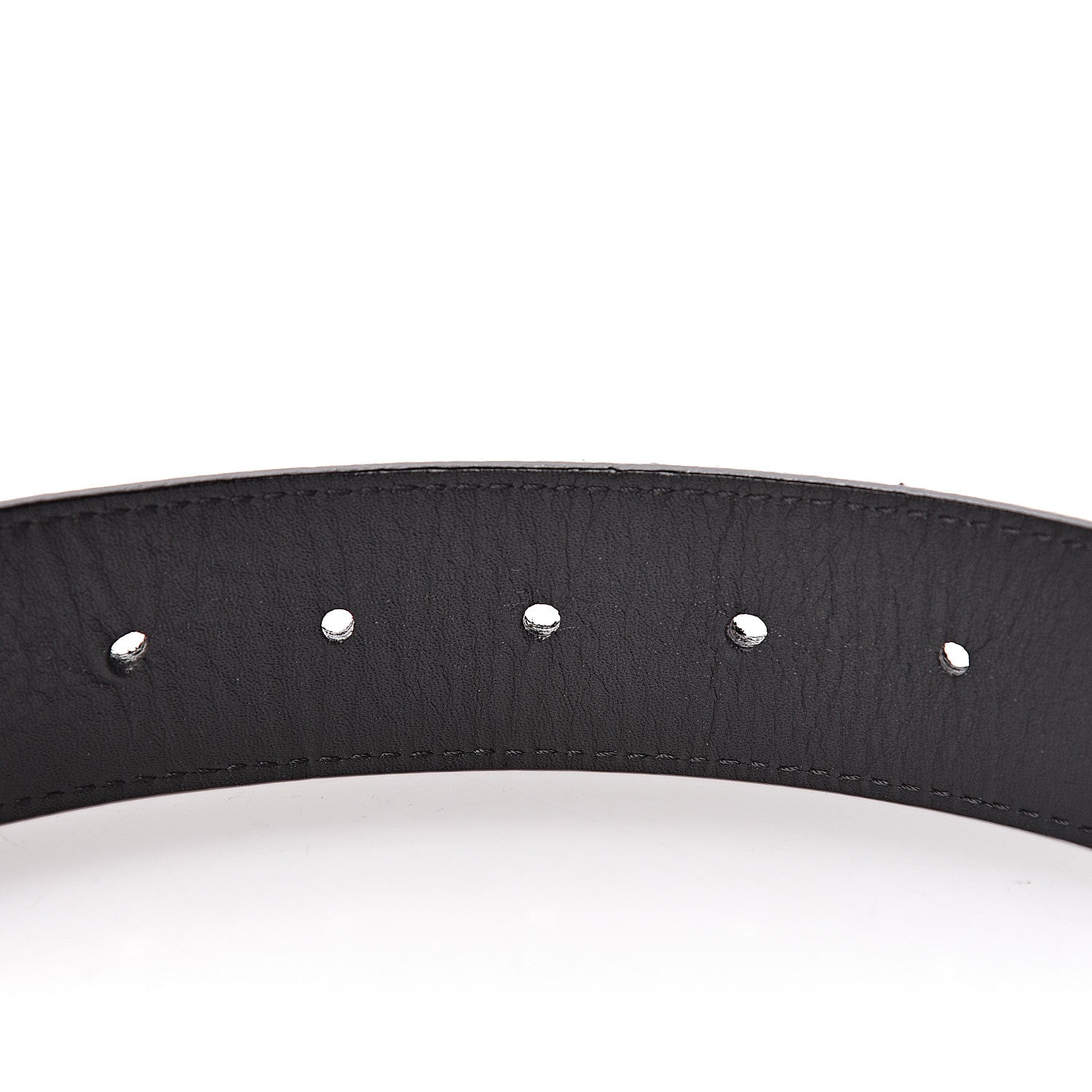 Louis Vuitton Suede Calfskin Mini Damier 40mm LV Initiales Belt 100 40 Black 6 of 6