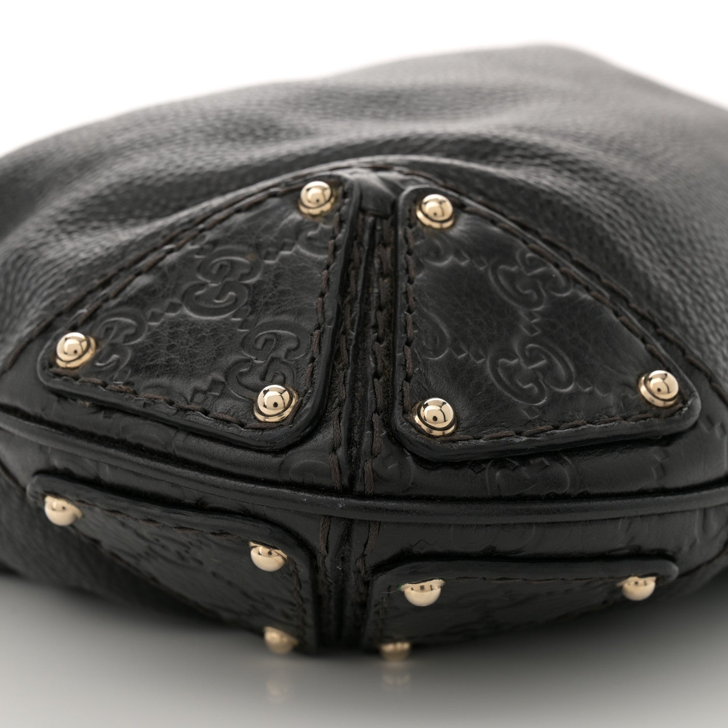 Gucci Calfskin Medium Indy Top Handle Hobo Black 9 of 11