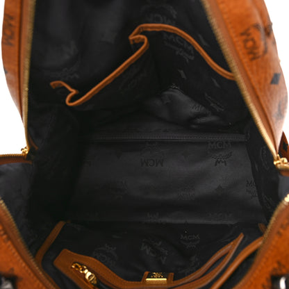 MCM Visetos Studded Medium Stark M Backpack Cognac 5 of 8