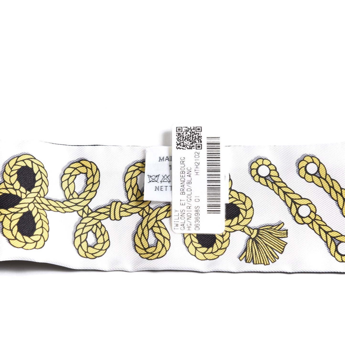 Silk Galons Et Brandebourg Twilly Black Gold White