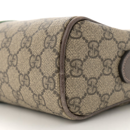 Gucci GG Supreme Monogram Web Small Ophidia Shoulder Bag Brown 10 of 12