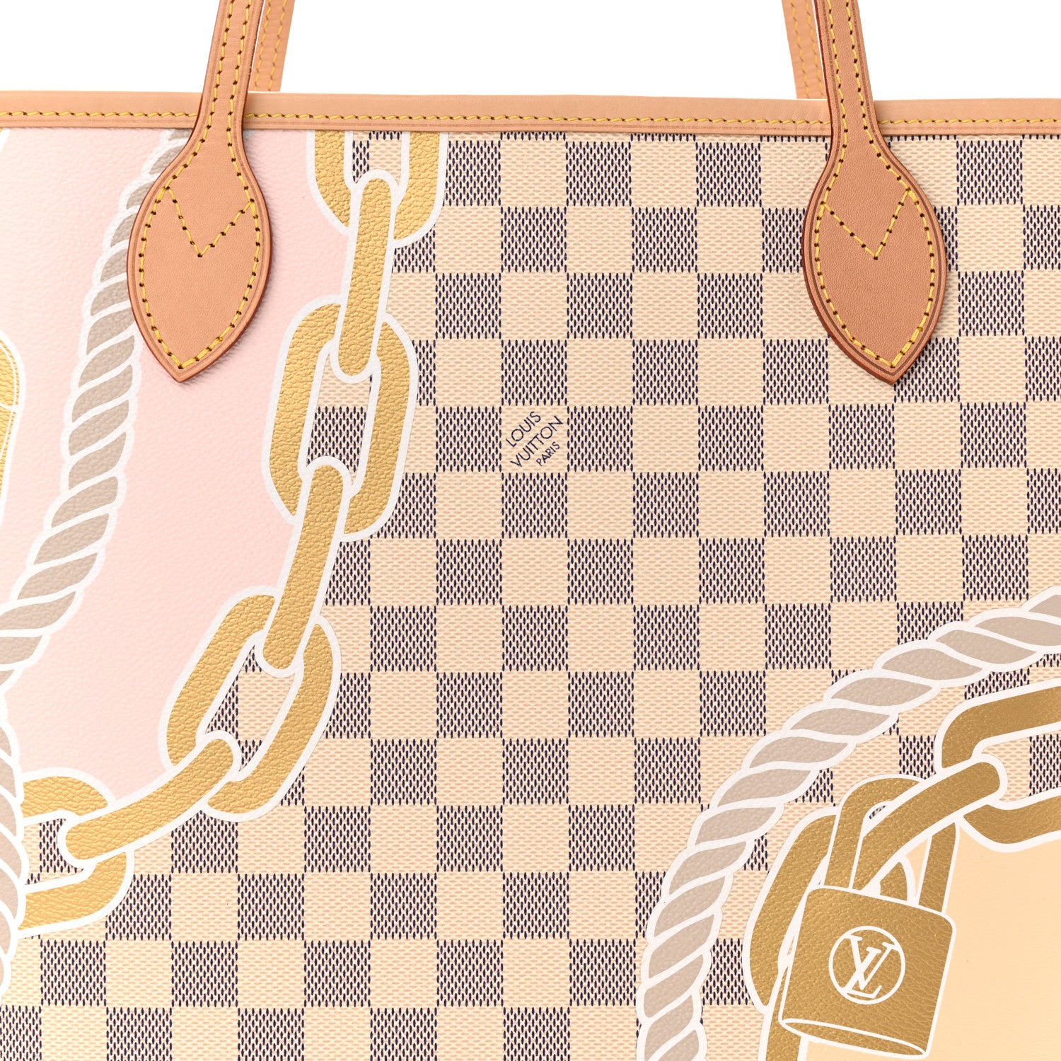 Louis Vuitton Damier Azur Nautical Neverfull MM 8 of 10