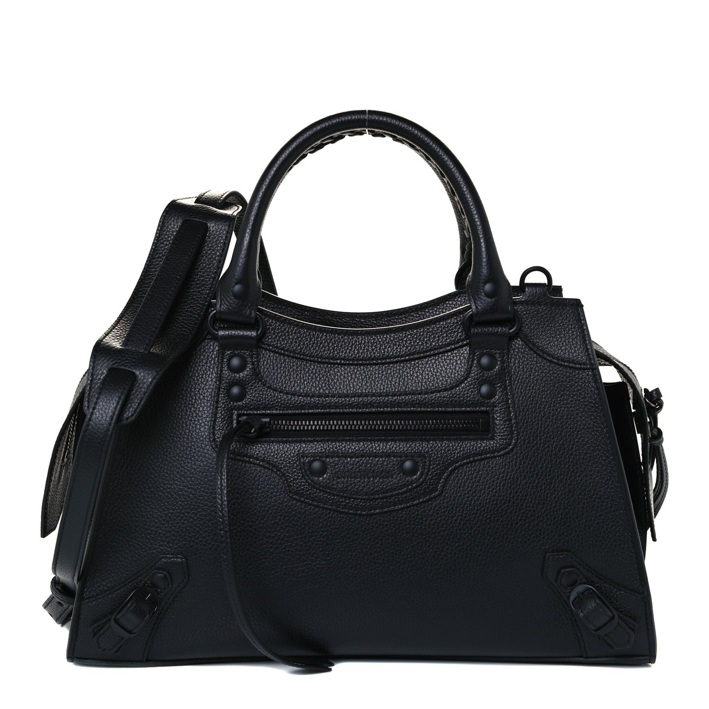 Grained Calfskin Neo Classic Black Hardware S City Black