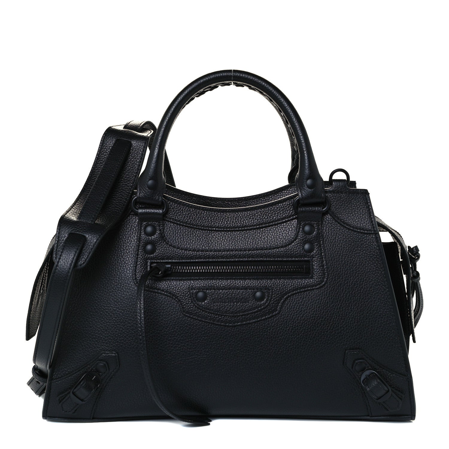 Balenciaga Grained Calfskin Neo Classic Black Hardware S City Black 1 of 10