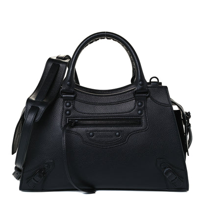 Balenciaga Grained Calfskin Neo Classic Black Hardware S City Black 1 of 10