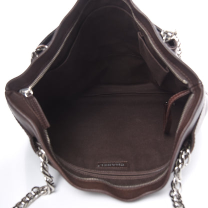 Chanel Caviar Large CC Tuck Tote Brown 5 of 12