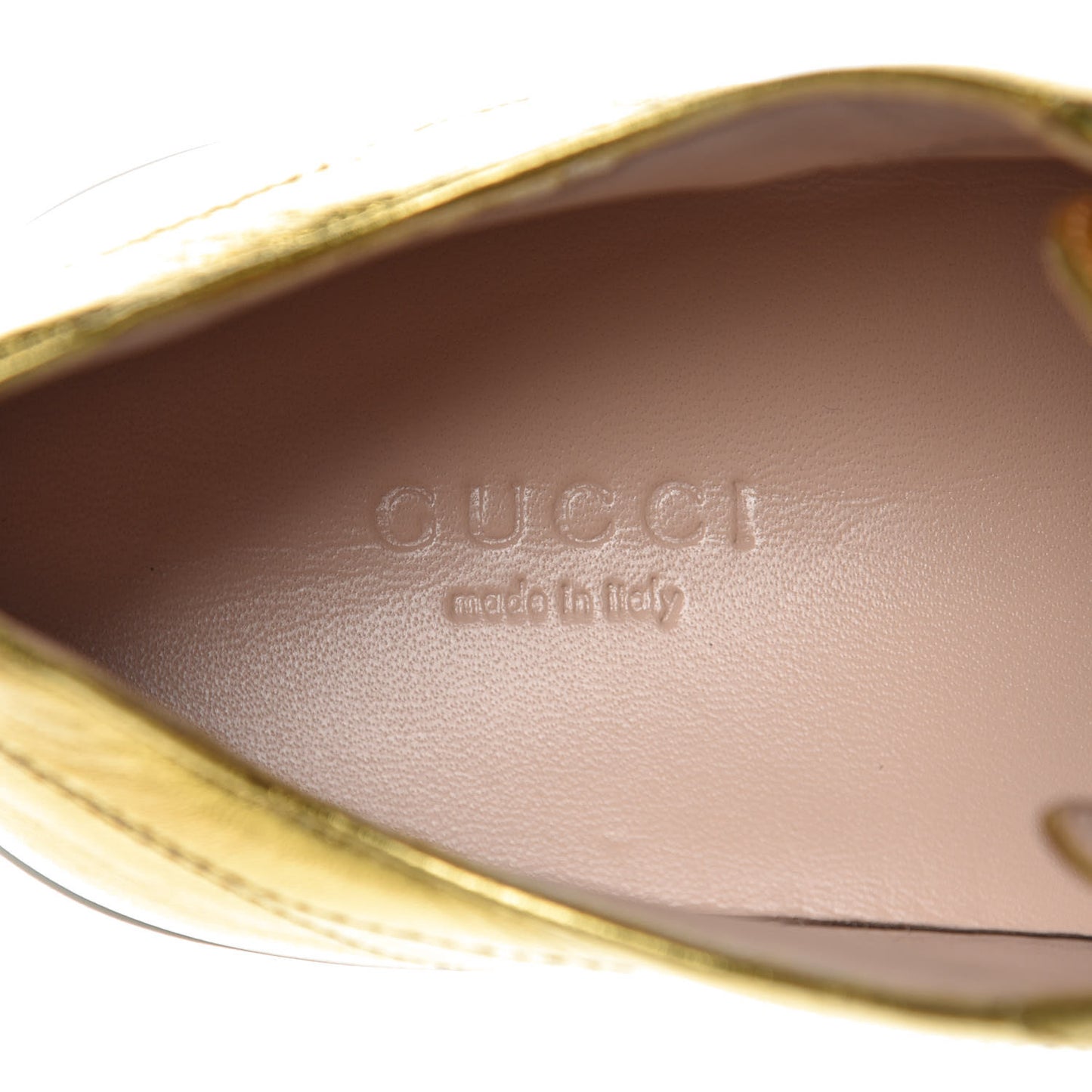 Metallic Nappa Peggy Platform Sneakers 36.5 Oro Vecchio