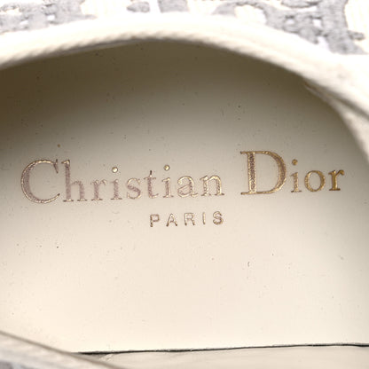 Christian Dior Canvas Oblique Walk'N'Dior Low Top Sneakers 38 Grey Stone 9 of 11