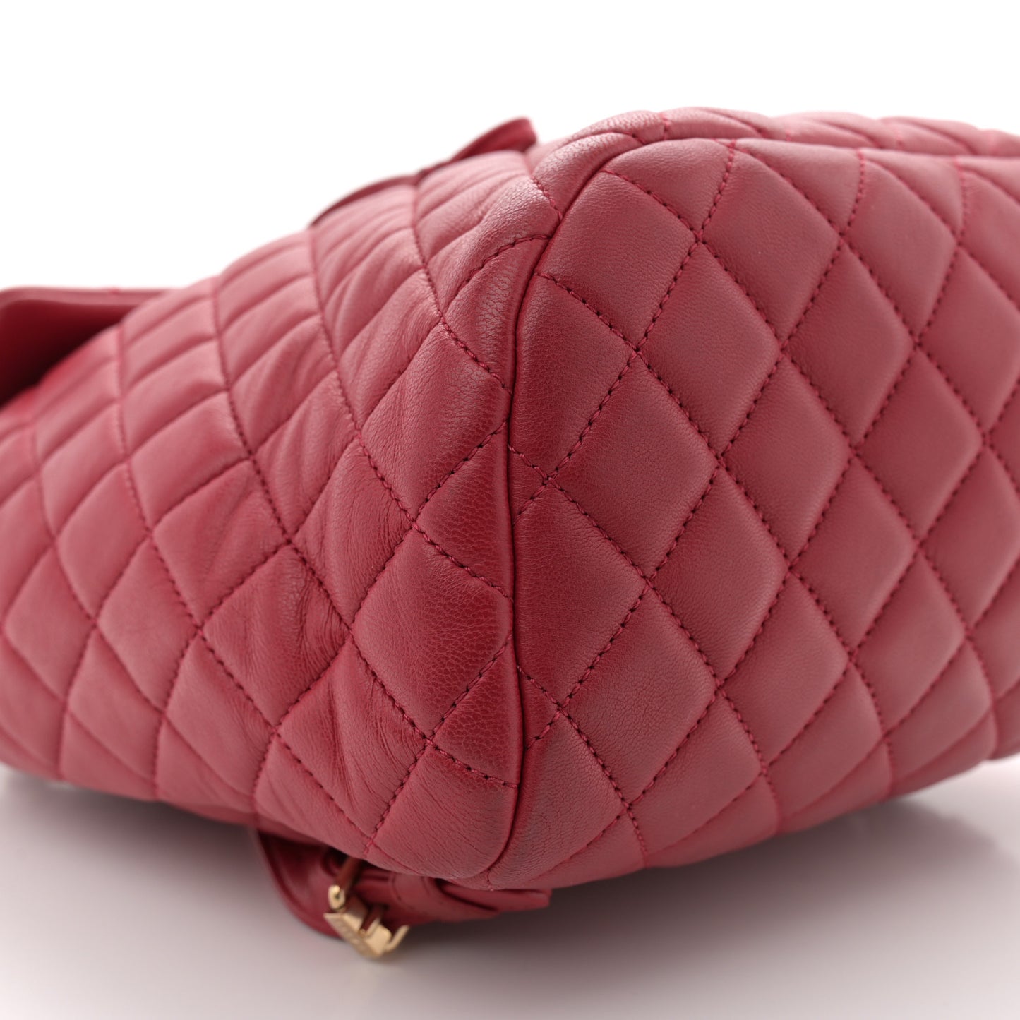 Lambskin Quilted Small Urban Spirit Backpack Red