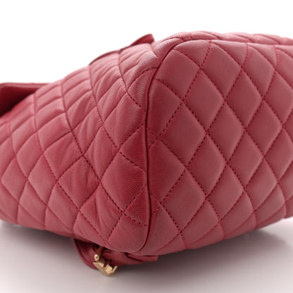 Chanel Lambskin Quilted Small Urban Spirit Backpack Red 9 of 12