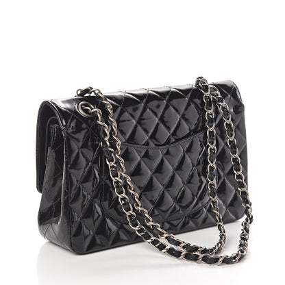 Chanel Patent Quilted Medium Double Flap Black 2 of 8