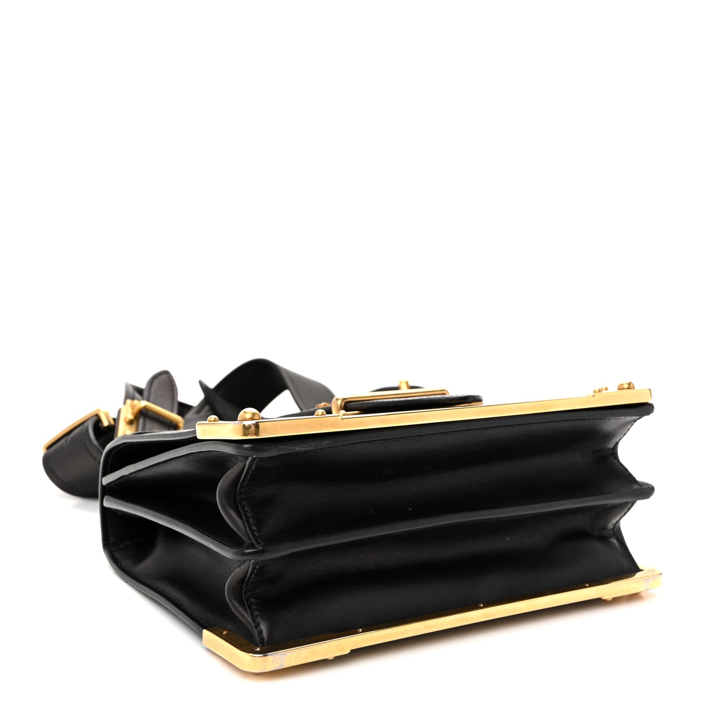 City Calf Saffiano Cahier Bag Black