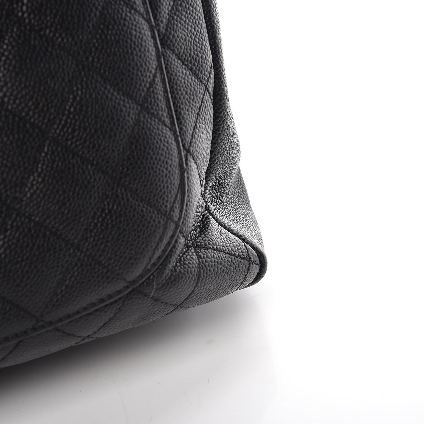 Caviar Quilted Grand Shopping Tote GST Black