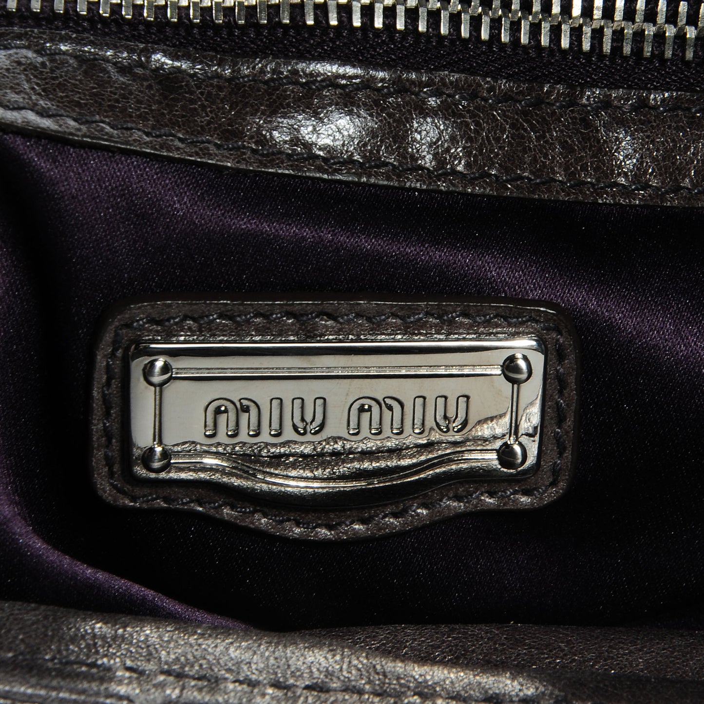 Vitello Lux Cinched Hobo Graphite