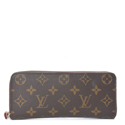 Louis Vuitton Monogram Clemence Wallet Fuchsia 1 of 6