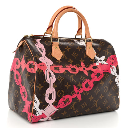 Louis Vuitton Monogram Bay Speedy 30 Rose Ballerine Poppy 3 of 10