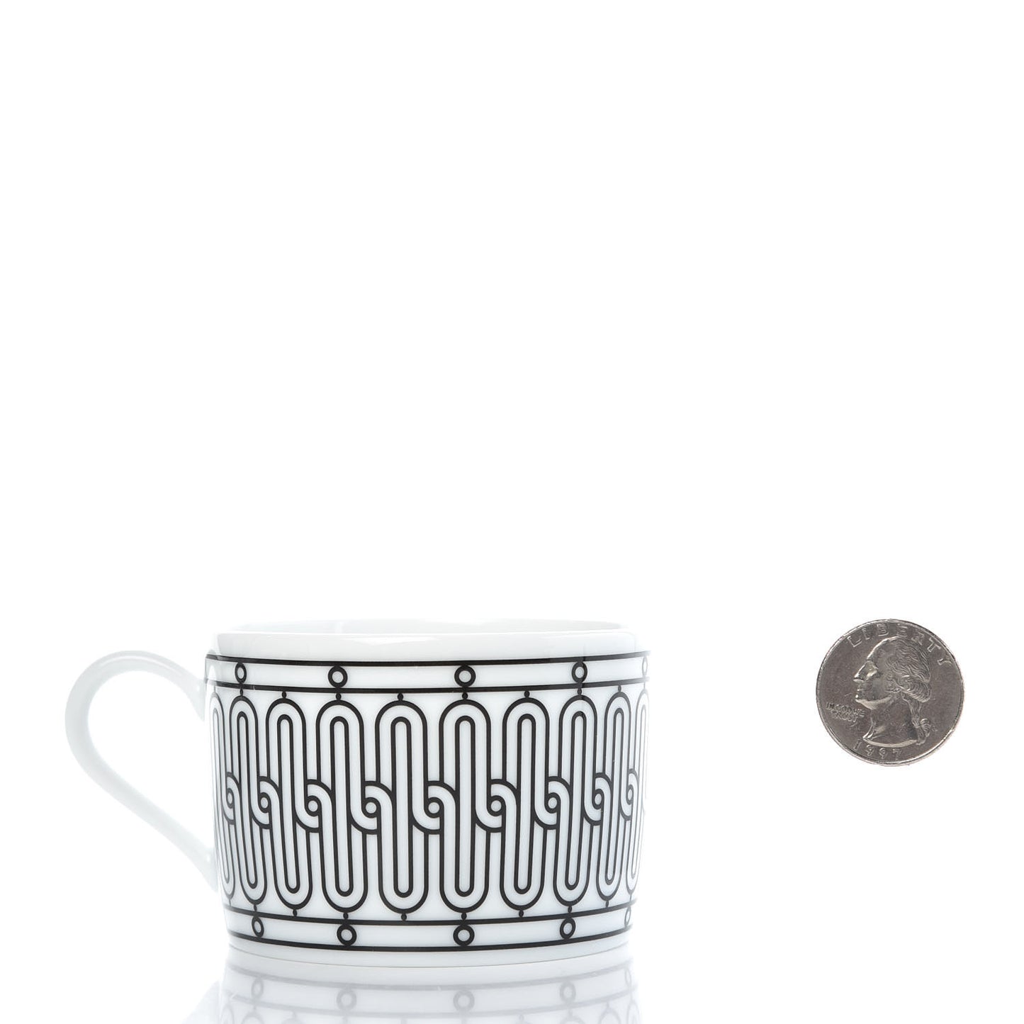 Porcelain H Deco Tea Cup And Saucer Set Of 2