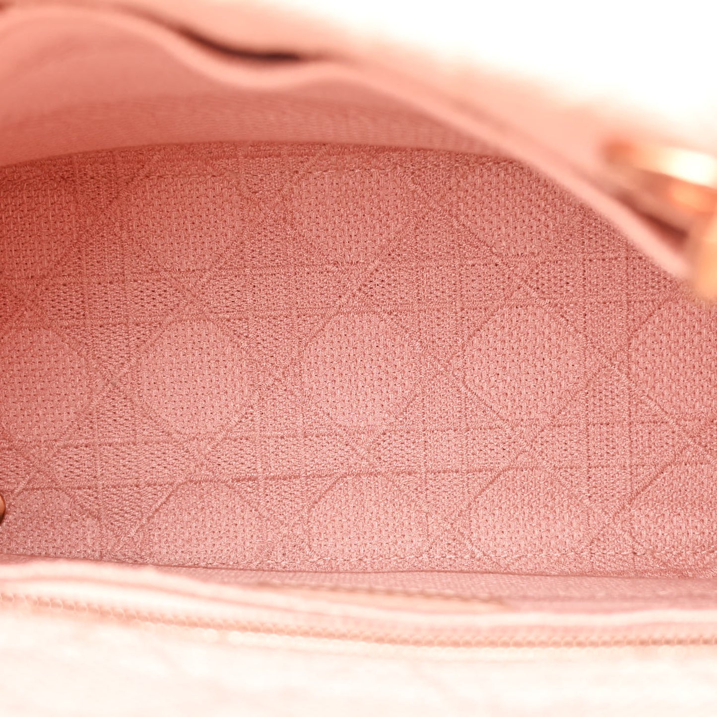 Canvas Embroidered Cannage Medium Lady D-Lite Pink