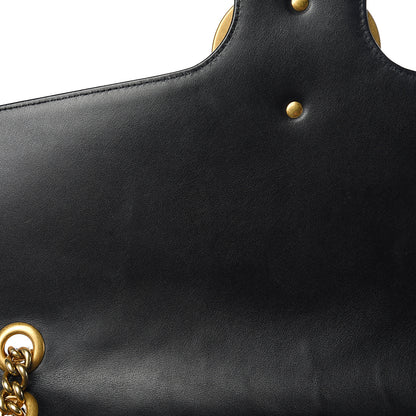 Gucci Calfskin Matelasse Large GG Marmont Shoulder Bag Black 8 of 13